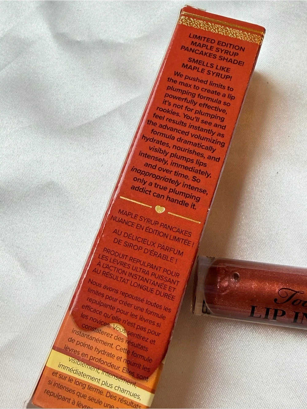 Too Faced Lip Injection Maximum Plump Lip Plumper Maple Syrup Pancakes 0.14 oz